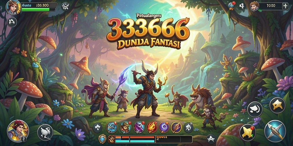 Screenshot gameplay dari petualangan mendebarkan di 333666.