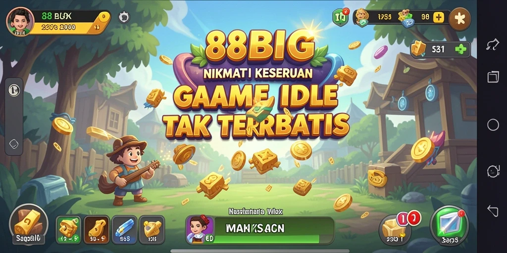 Tampilan menarik dari gameplay Idle 88BIG yang mengasyikkan.