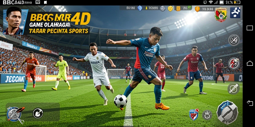Tampilan gameplay seru dalam BBCA4D dengan fitur olahraga menarik.
