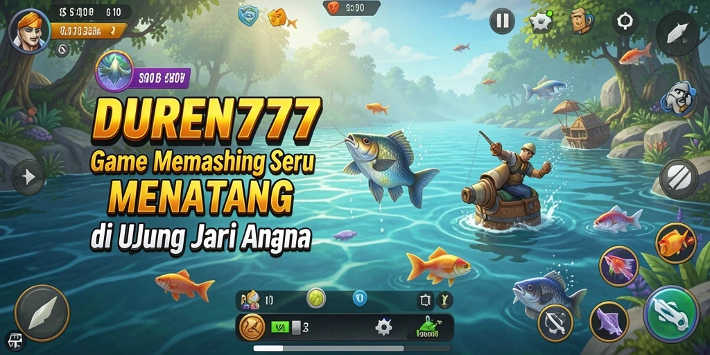 Tampilan gameplay menarik dari DUREN777 dengan variasi ikan yang beragam.