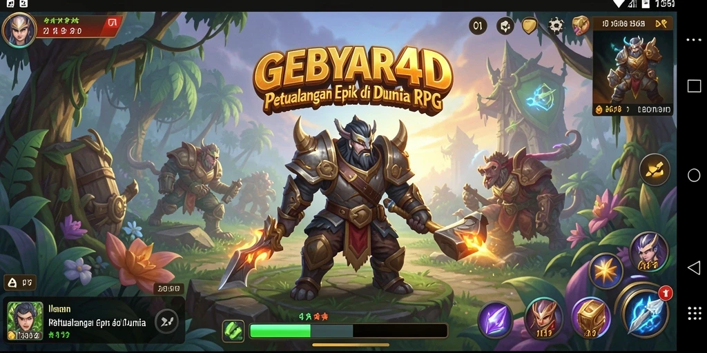 Tampilan gameplay RPG yang menarik di GEBYAR4D.