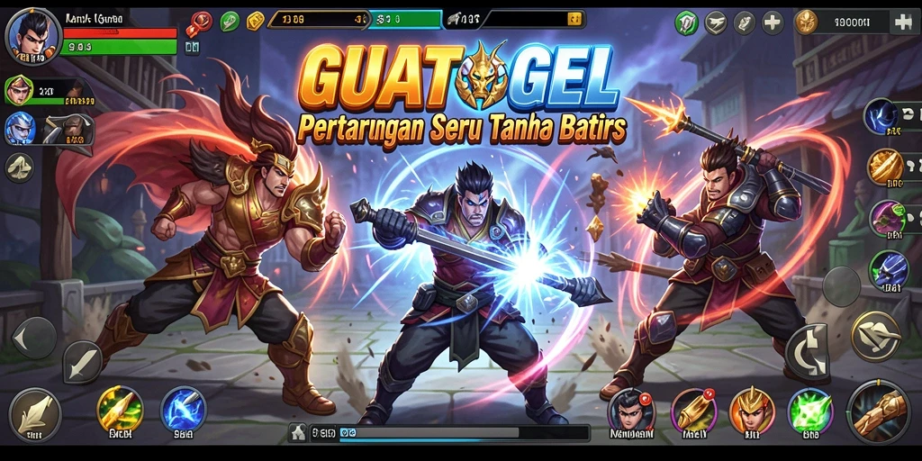 Tampilan seru pertarungan dalam GUATOGEL yang menegangkan.