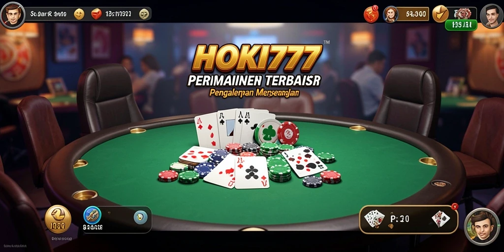 Tampilan gameplay HOKI777 yang seru dan kompetitif dalam poker.