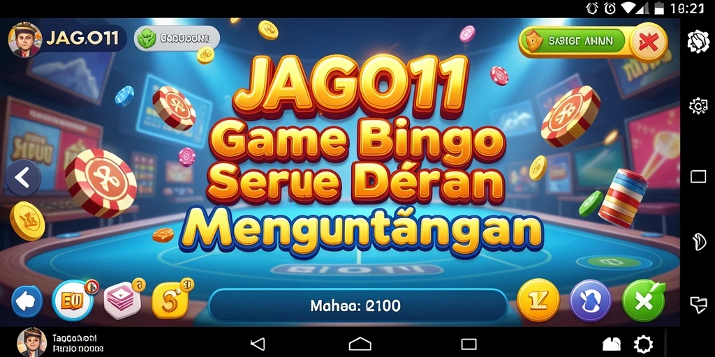Screenshot menampilkan gameplay seru Bingo di JAGO11.