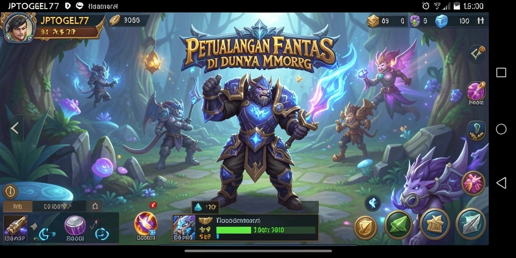 Tampilan gameplay menakjubkan di dunia MMORPG JPTOGEL77.