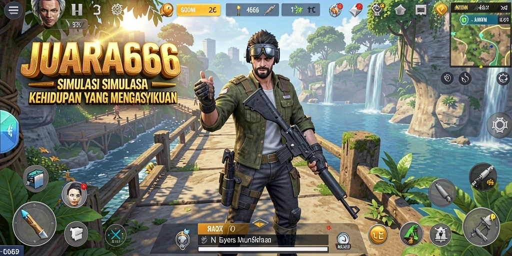 Tampilan gameplay JUARA666 yang menakjubkan dan interaktif.