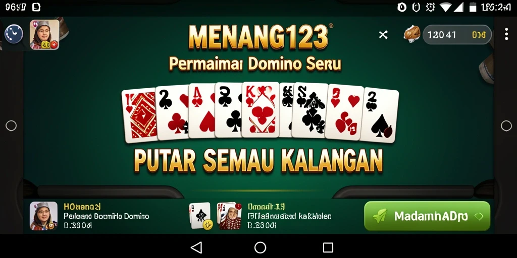 Tampilan seru dari gameplay domino MENANG123 yang menghibur.
