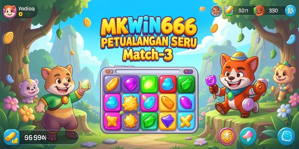 Gameplay menyenangkan dari MKWIN666 dengan tantangan Match-3 yang mengasyikkan.