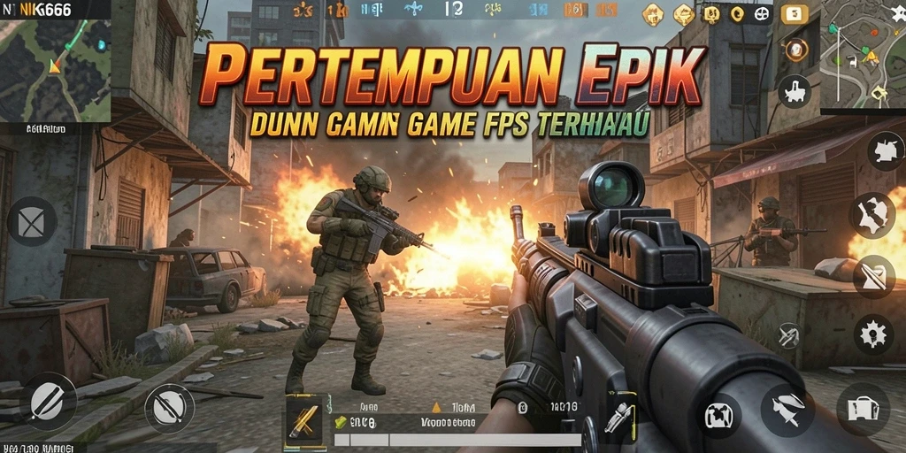 Gameplay mendebarkan dalam NK666 dengan aksi tembak-menembak yang intens.