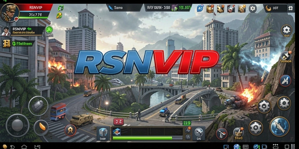 Tampilan gameplay strategis yang menegangkan di RSNVIP.