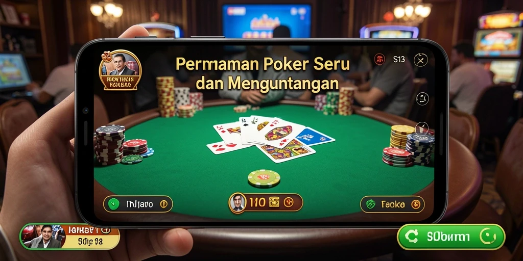 Gameplay menarik dalam S13 saat bermain Poker online.