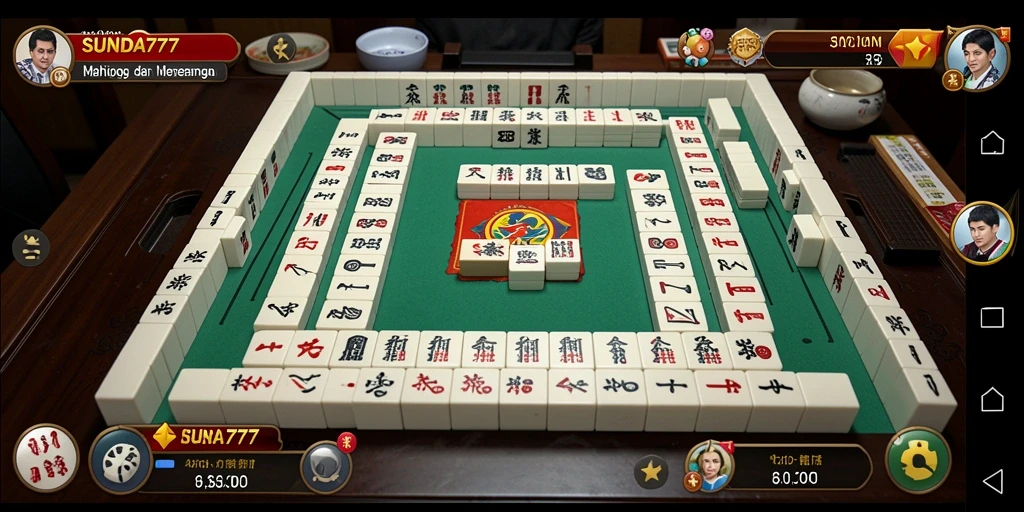 Tampilan gameplay SUNDA777 yang menampilkan keseruan Mahjong.