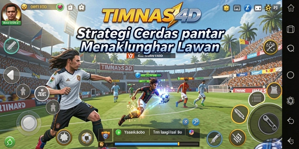 Tangkapan layar gameplay dengan taktik mendebarkan di TIMNAS4D.