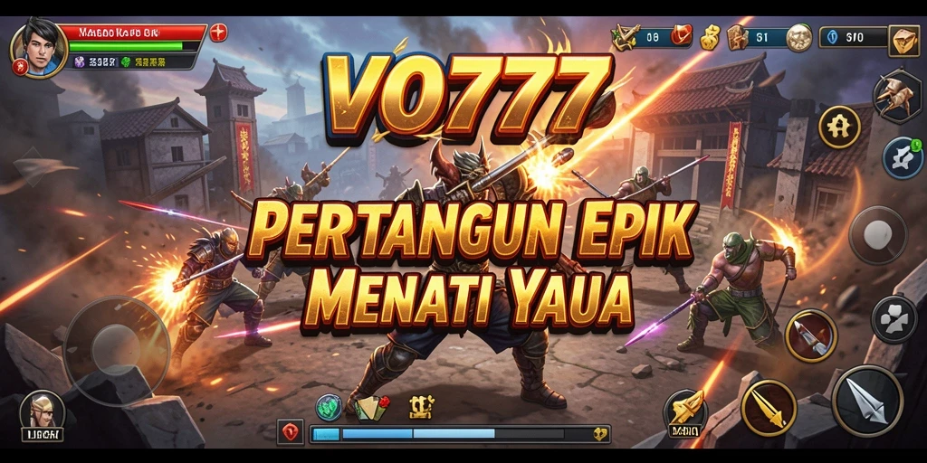 Tampilan utama gameplay VO777 dengan karakter Fighting yang dinamis.