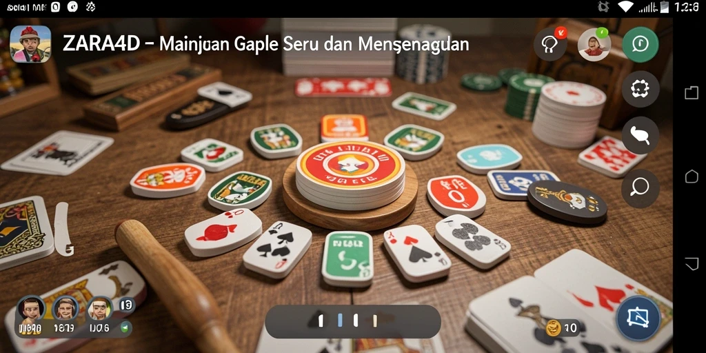 Tampilan gameplay ZARA4D memperlihatkan keseruan bermain Gaple.