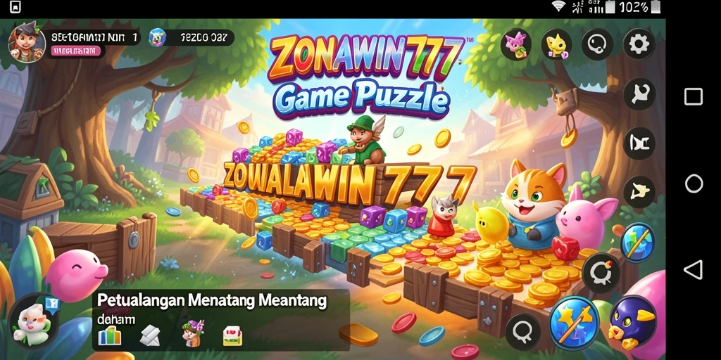 Tampilan game Puzzle ZONAWIN777 yang menarik dan penuh tantangan.